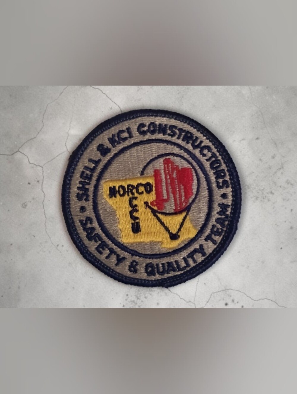 Vintage Shell Oil Norco Refinery KCI Constructors Safety Team Patch NWOT
